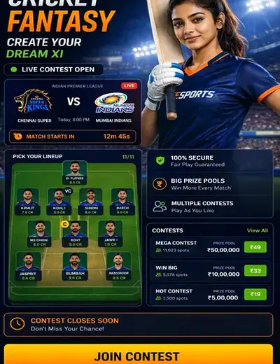 Hero11 (hero11) fantasy cricket & matchday visual 3